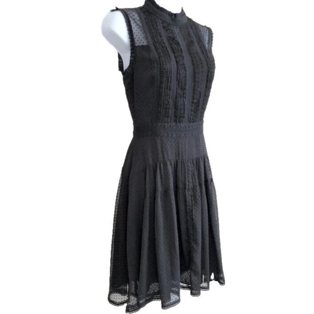 AllSaints Myra Dress Black Flare Mini Dress UK 8, US 4, EU 36 RSP $279 Sexy Date